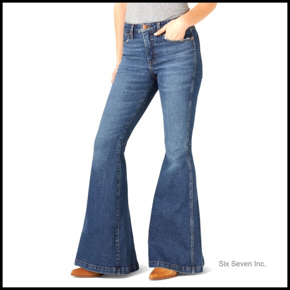 High Rise Flare Jeans Retro Y2K Chic Bell Bottom Figure Flattering